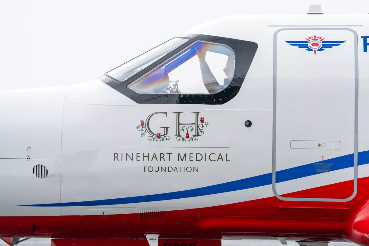 New aircraft joins RFDS WA fleet thanks to Rinehart Medical Foundation and Hancock Iron Ore